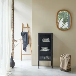 Lison - Armoire Vitrée En Métal
