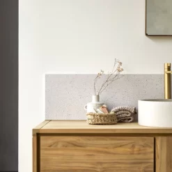 Ava - Crédence En Terrazzo Premium White 80 Cm