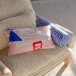 Babylone - Coussin Français 50x30 Cm, Pink