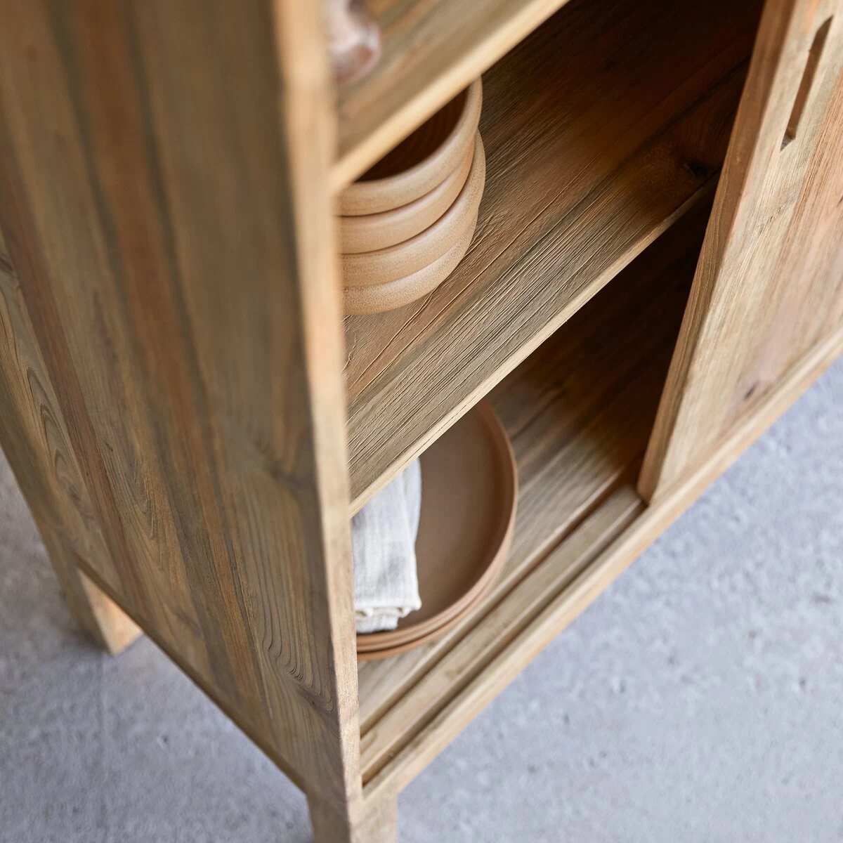 Elias - Bahut En Teck Massif Recyclé 130 Cm – Image 5