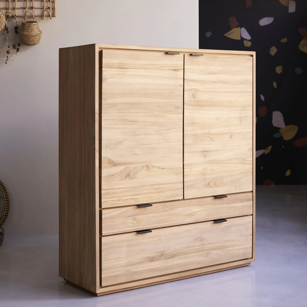 Senson - Bahut En Teck Massif 110 Cm – Image 4