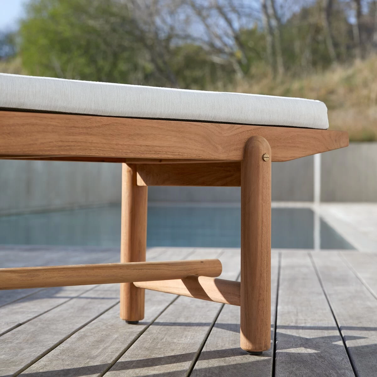 Fado - Banc De Jardin En Teck Massif – Image 3