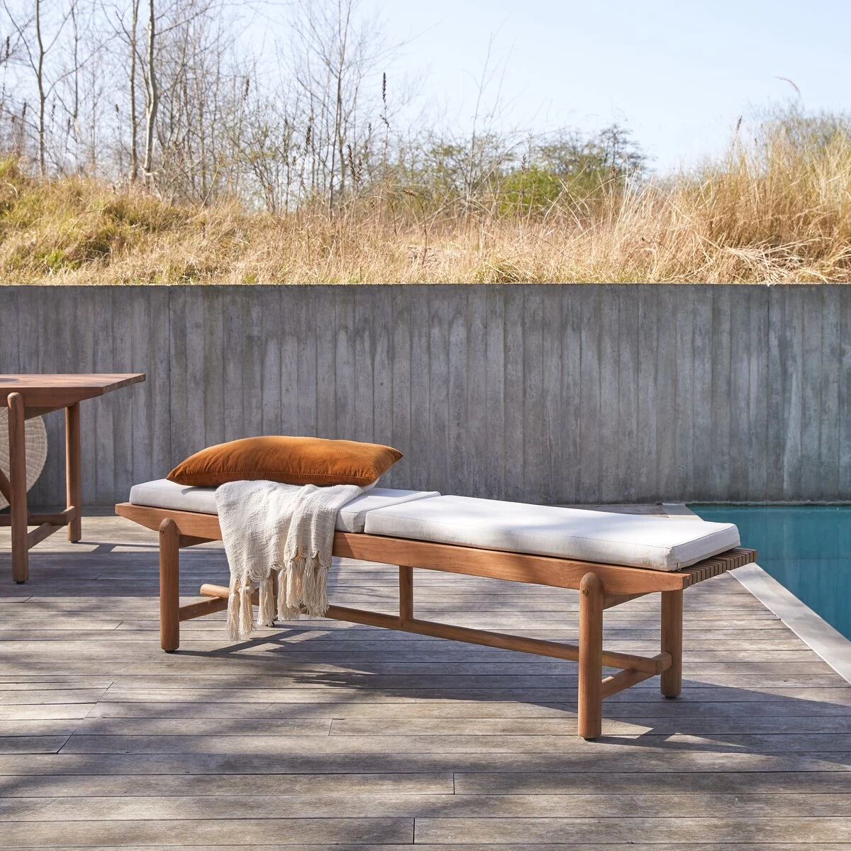 Fado - Banc De Jardin En Teck Massif – Image 4