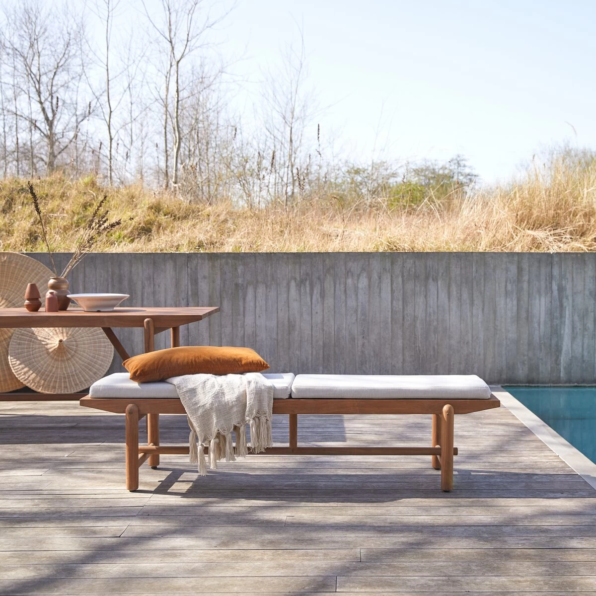 Fado - Banc De Jardin En Teck Massif