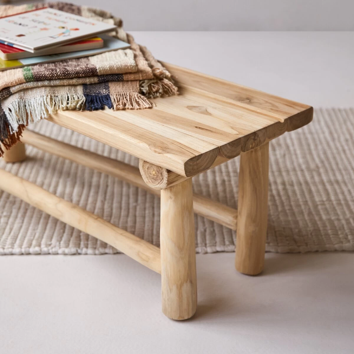 Kilim - Banc Déco Enfant En Teck Massif – Image 6