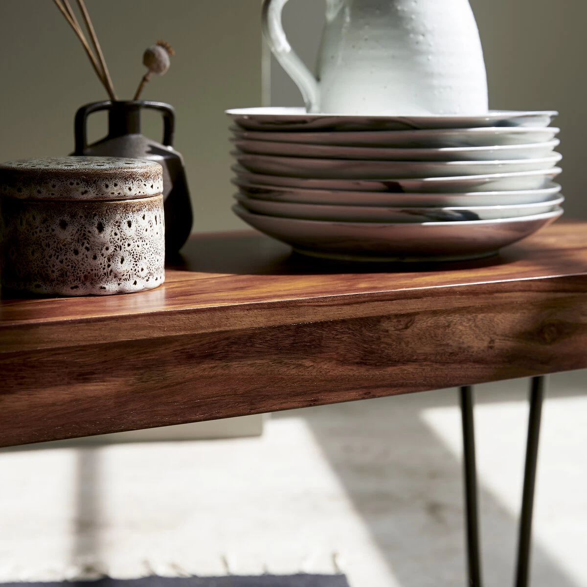 Helga - Banc En Palissandre Massif 180 Cm – Image 5