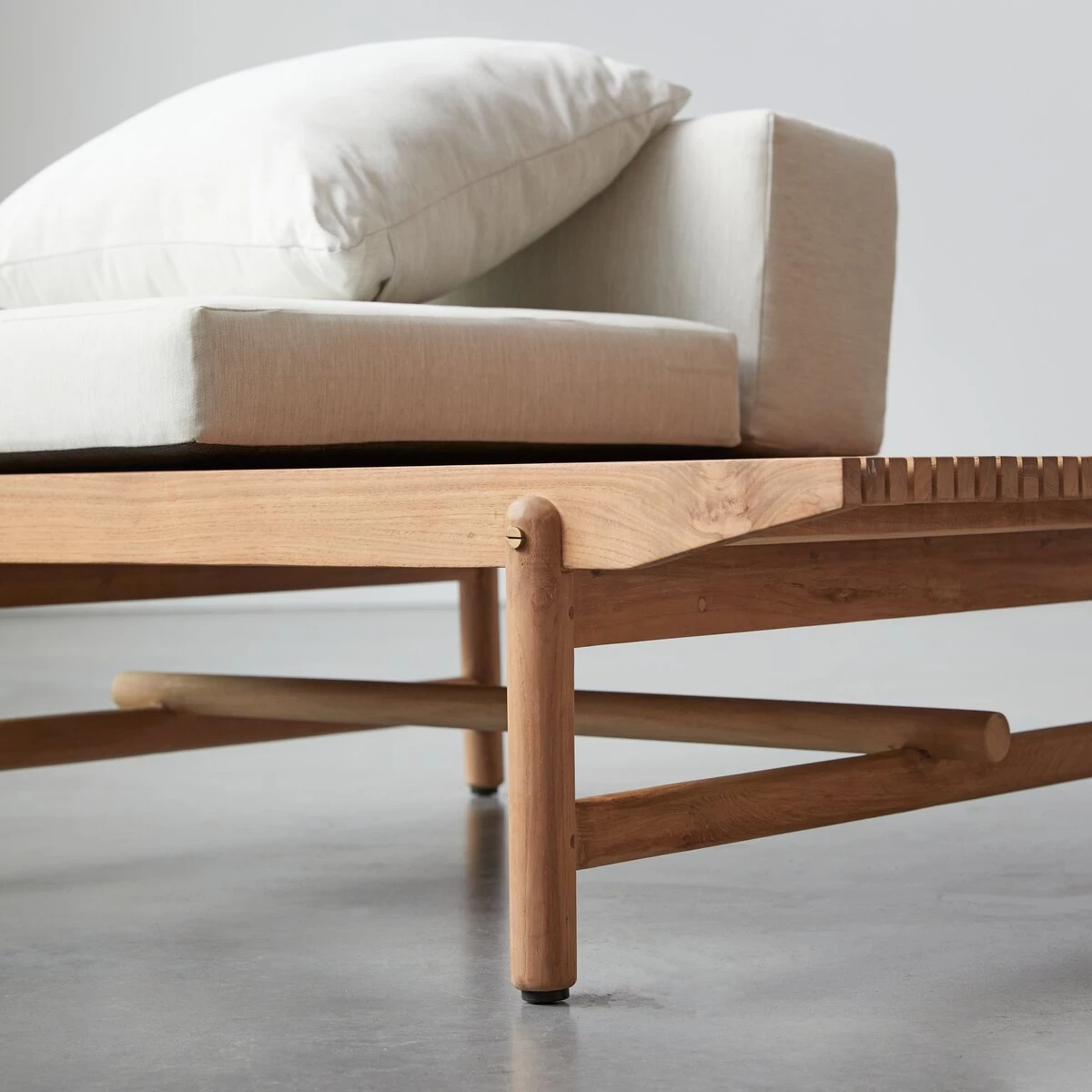 Fado - Banquette De Jardin En Teck Massif 1 Place – Image 3