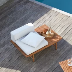 Fado - Banquette De Jardin En Teck Massif 1 Place