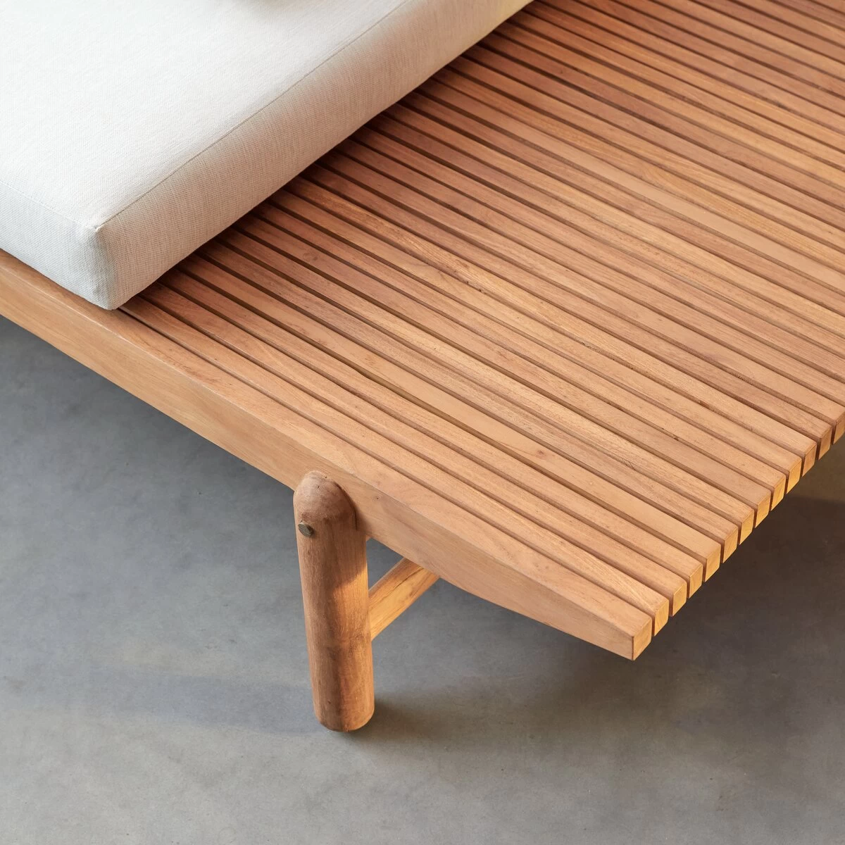 Fado - Banquette De Jardin En Teck Massif 1 Place – Image 4