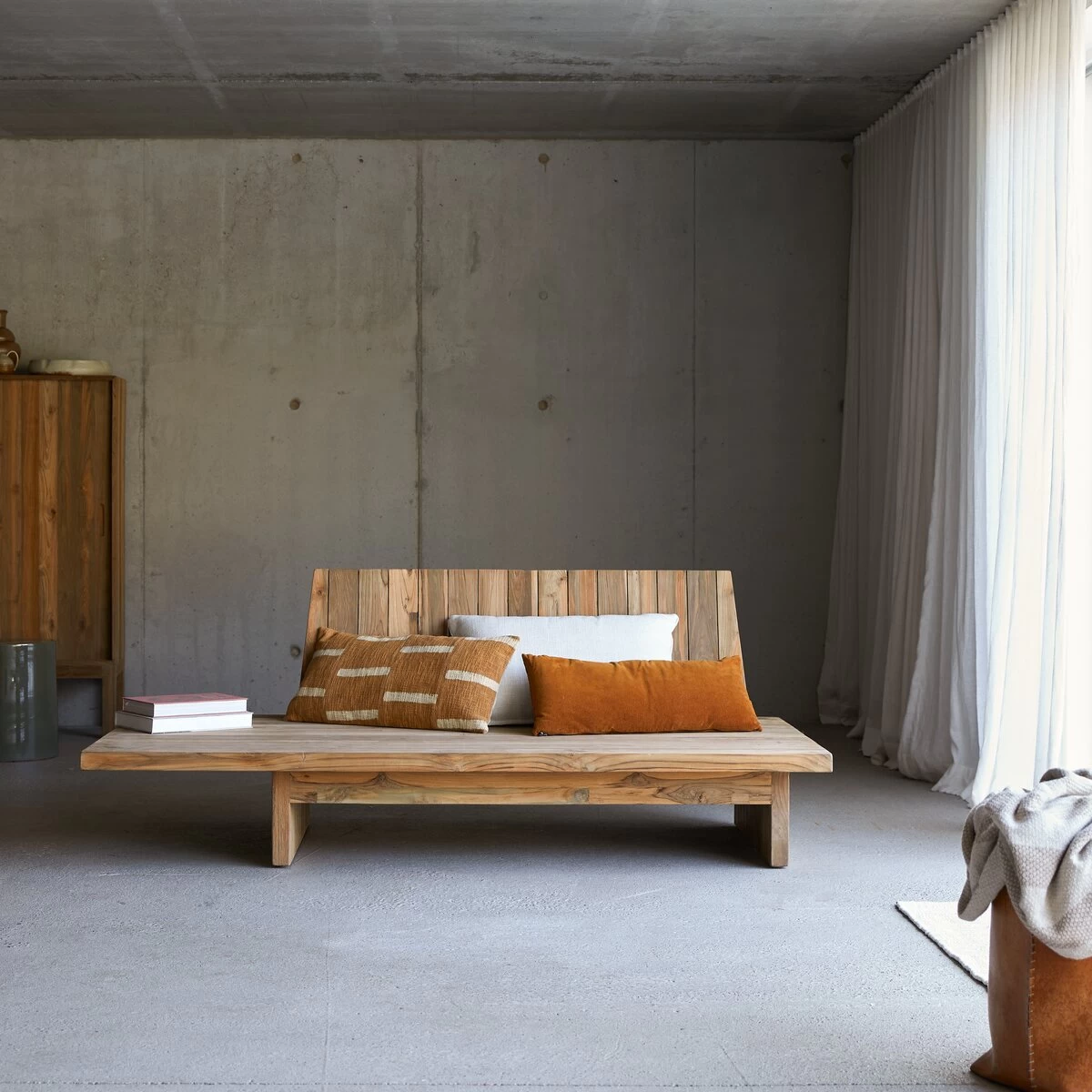 Joaquin - Banquette De Jardin En Teck Massif Recyclé – Image 5