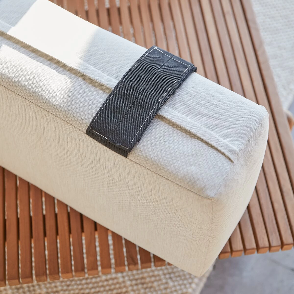 Fado - Banquette En Teck Massif 2 Places – Image 4