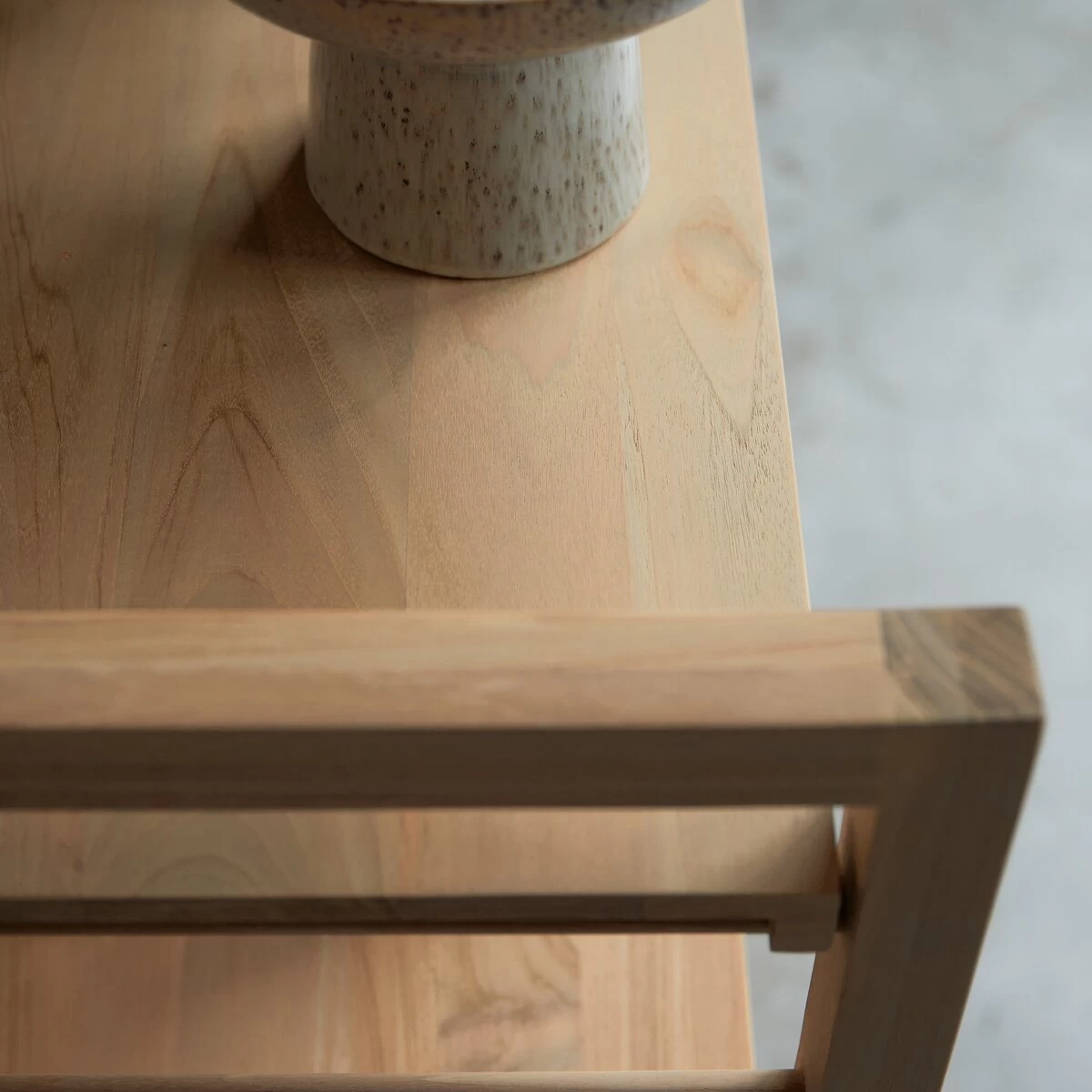 Sera - Bibliothèque Basse En Teck Massif – Image 3