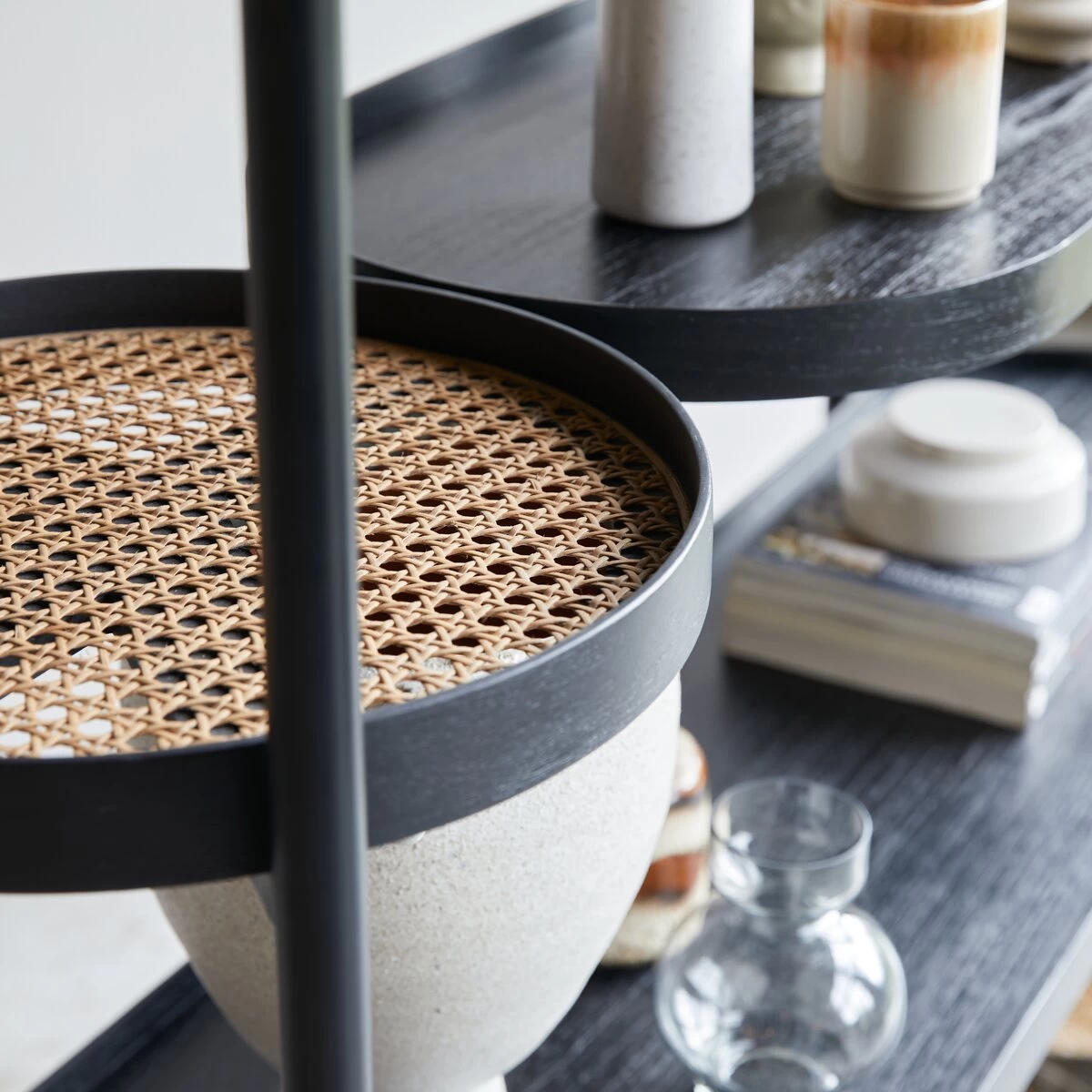 Alix - Bibliothèque En Mindi Et Cannage – Image 3