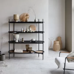 Alix - Bibliothèque En Mindi Et Cannage