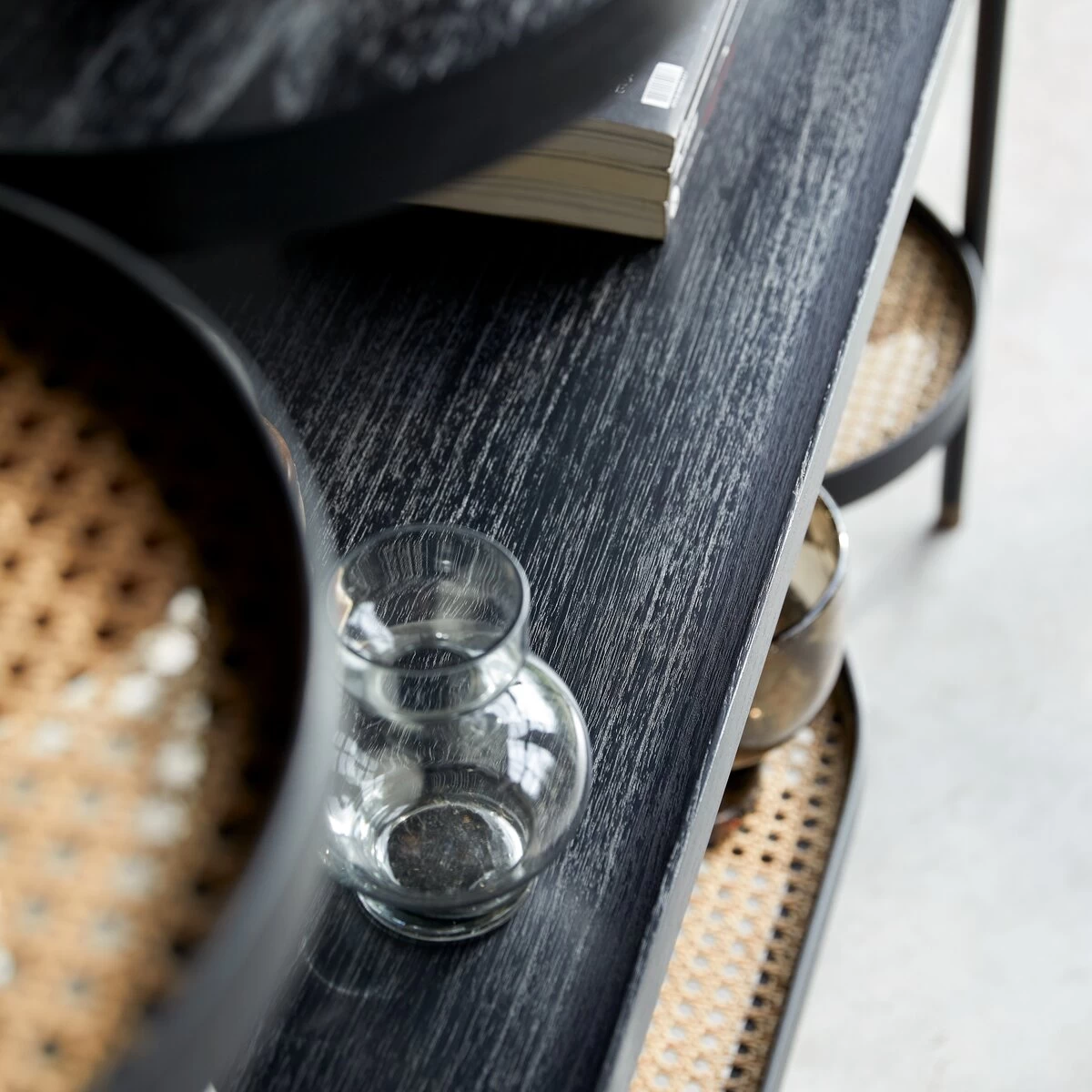 Alix - Bibliothèque En Mindi Et Cannage – Image 7