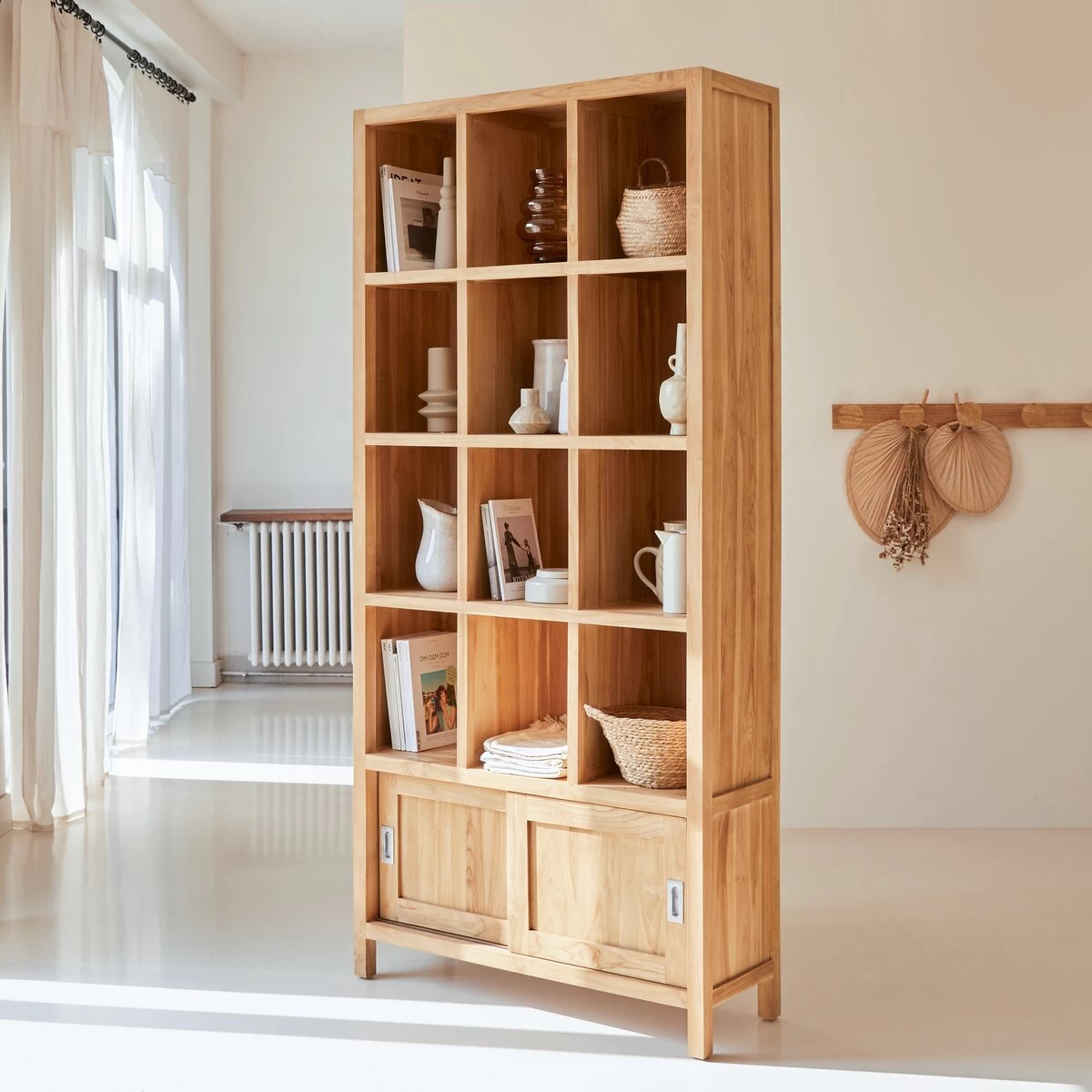 Coffee Tek - Bibliothèque En Teck Massif – Image 4