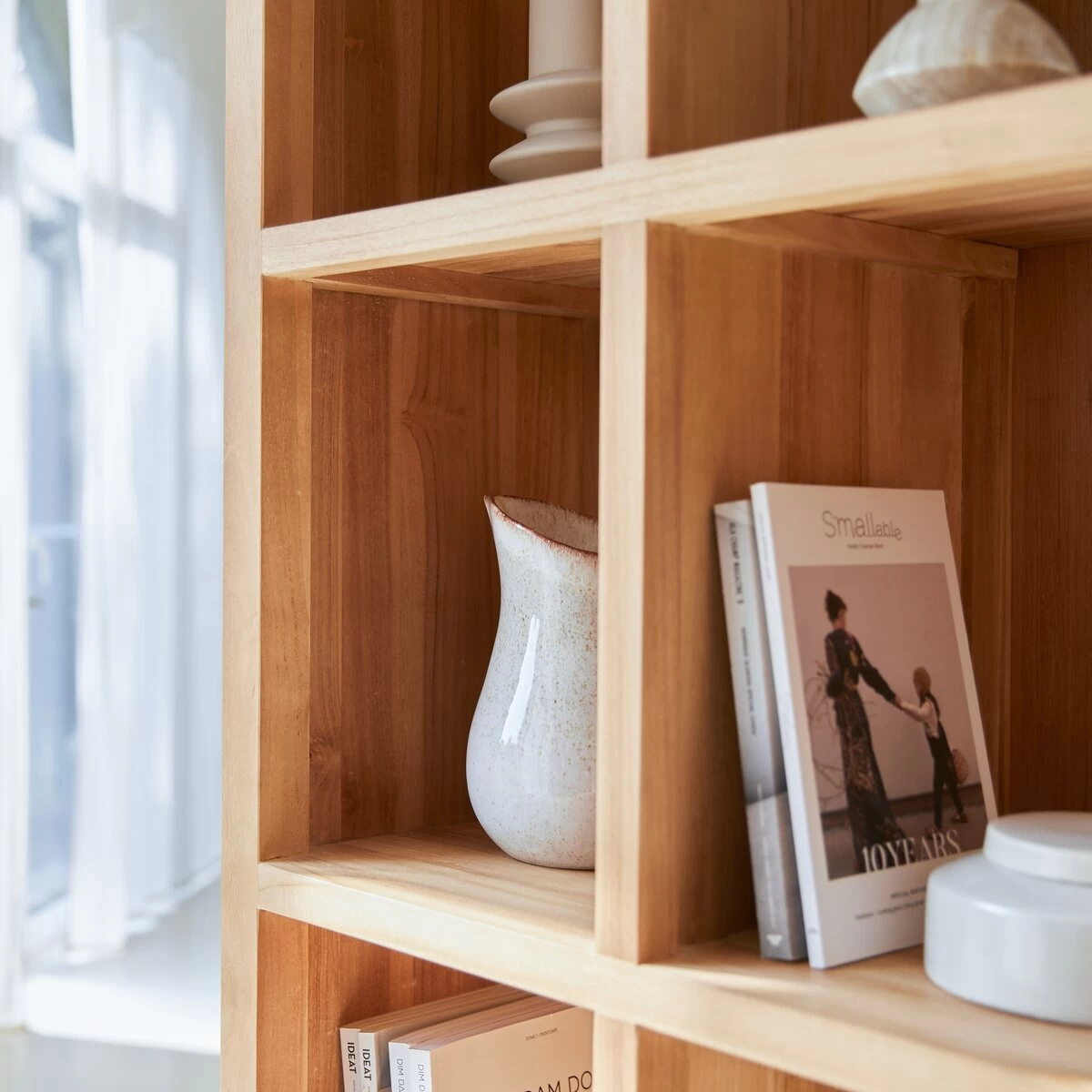 Coffee Tek - Bibliothèque En Teck Massif – Image 5