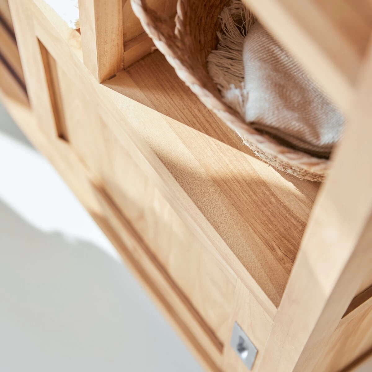 Coffee Tek - Bibliothèque En Teck Massif – Image 8