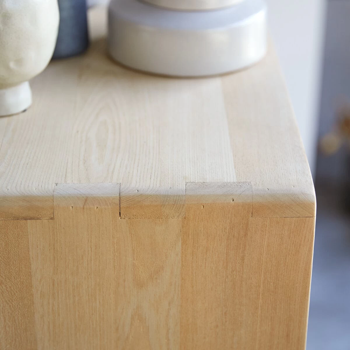 Luis - Bibliothèque Haute En Orme Et Cannage – Image 3