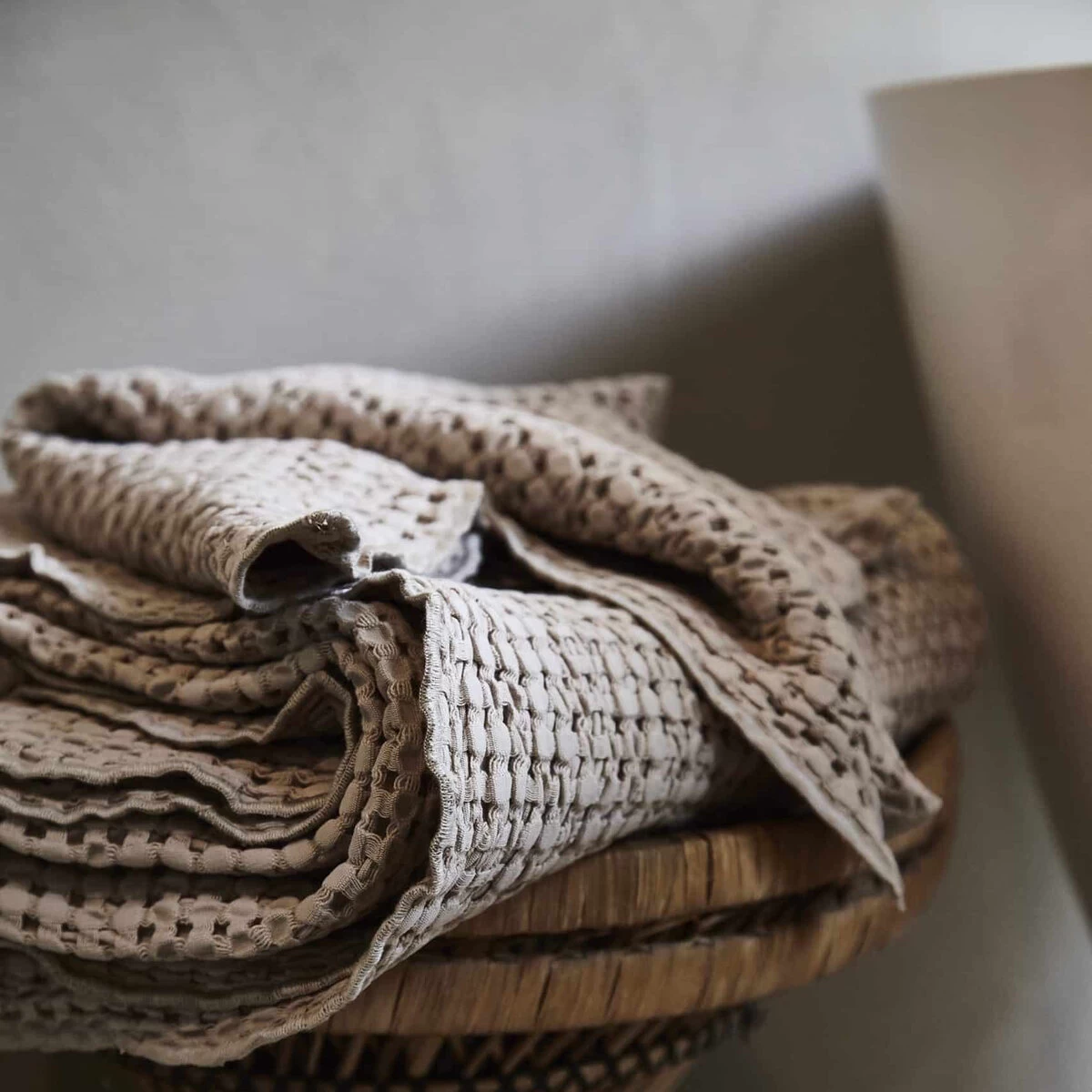 Big - Ensemble De 2 Serviettes En Coton, Oak