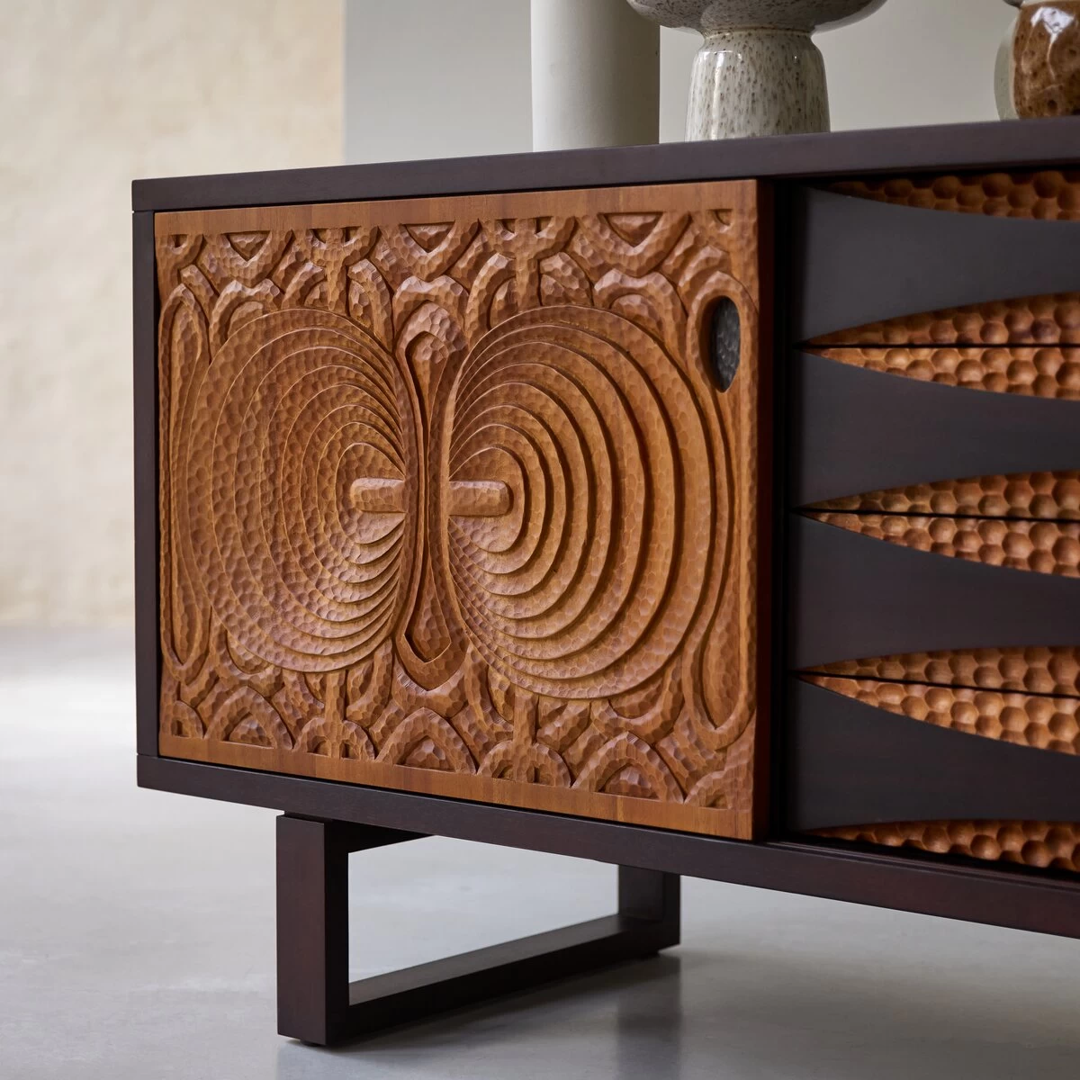 Frida - Buffet En Acajou Massif 205 Cm – Image 2