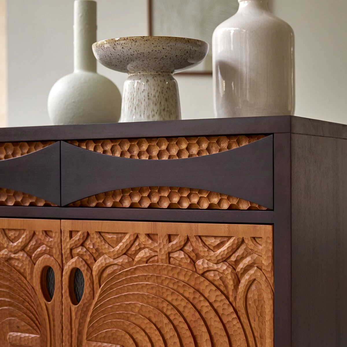 Frida - Buffet En Acajou Massif 93 Cm – Image 2