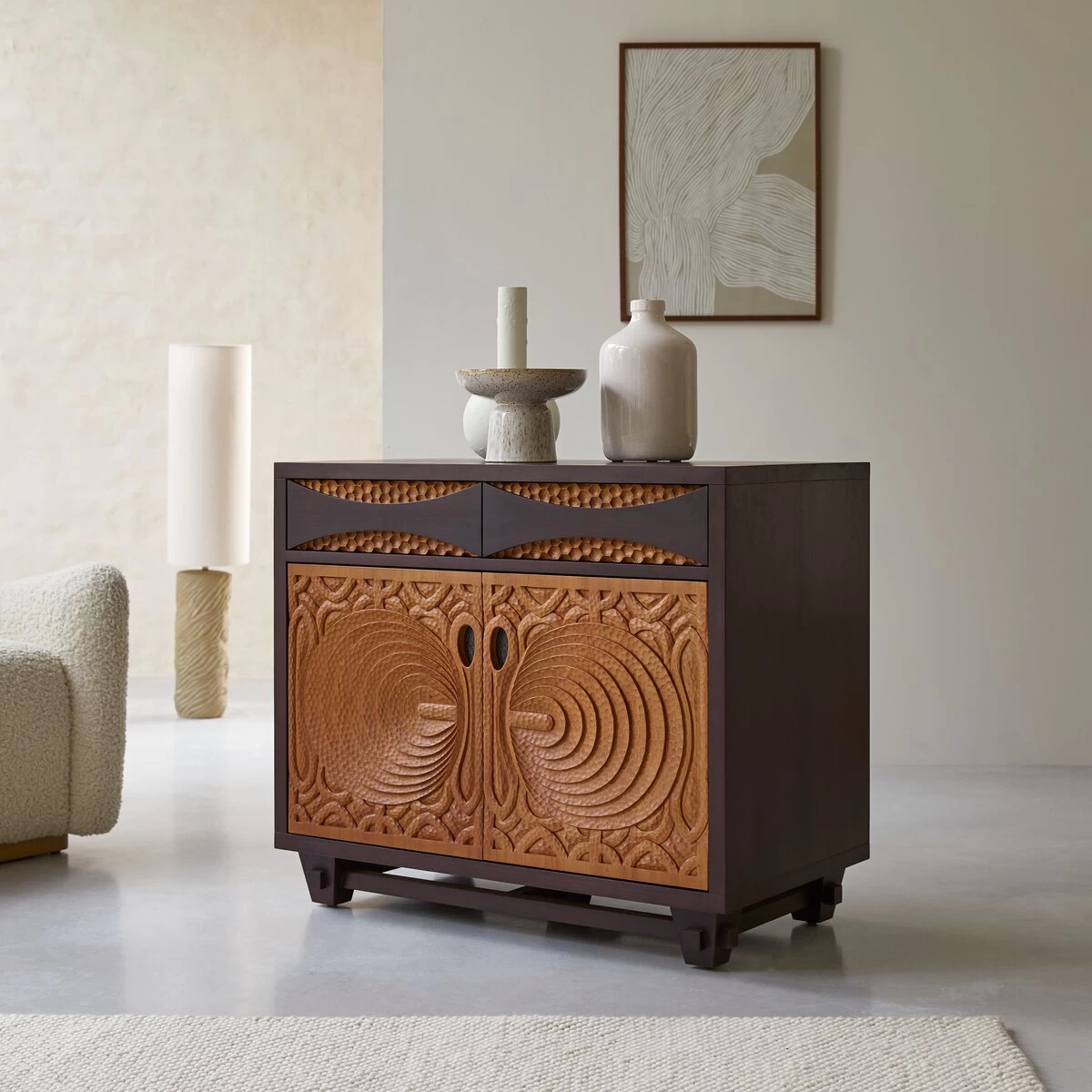 Frida - Buffet En Acajou Massif 93 Cm – Image 5