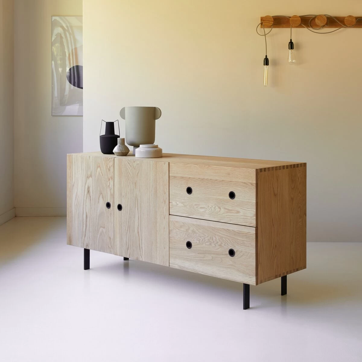 Jeanne - Buffet En Chêne Massif 150 Cm – Image 5