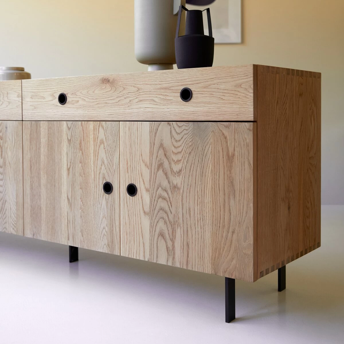 Jeanne - Buffet En Chêne Massif 185 Cm – Image 7