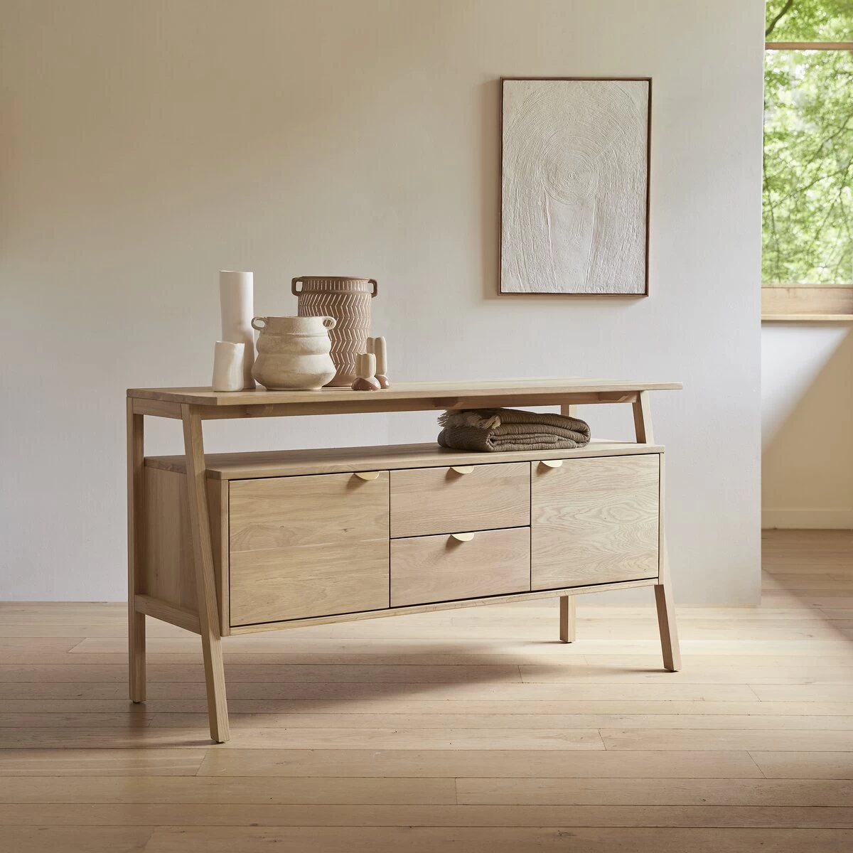 Pola - Buffet En Chêne Massif 140 Cm – Image 4