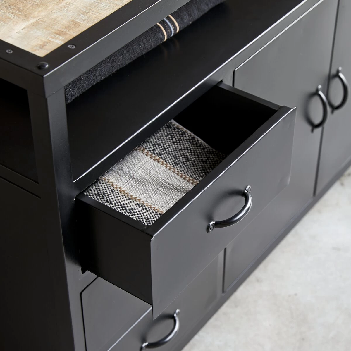 Industriel - Buffet En Métal 160 Cm – Image 5