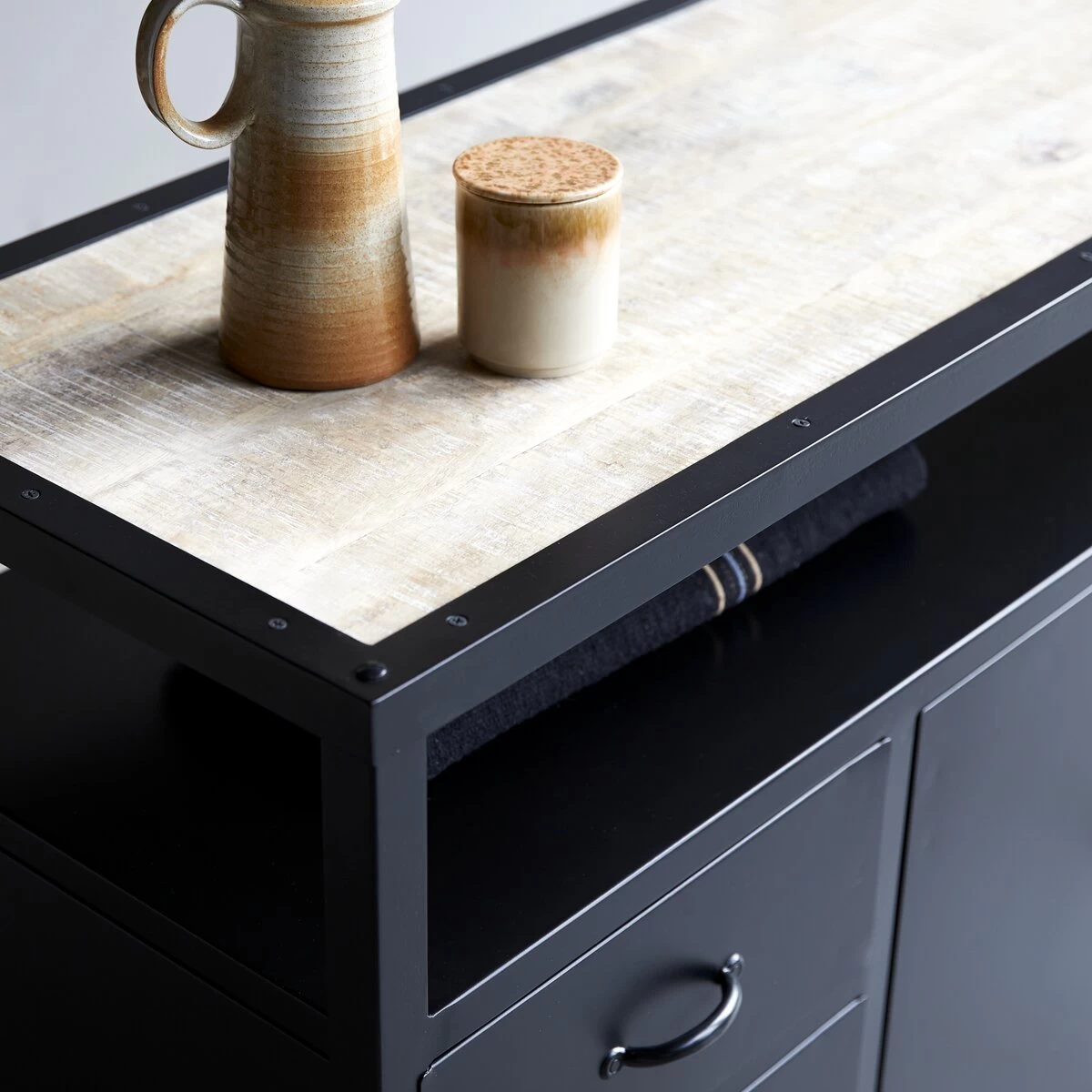 Industriel - Buffet En Métal 160 Cm – Image 6