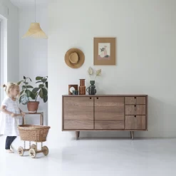 Jonàk - Buffet En Noyer Massif 145 Cm