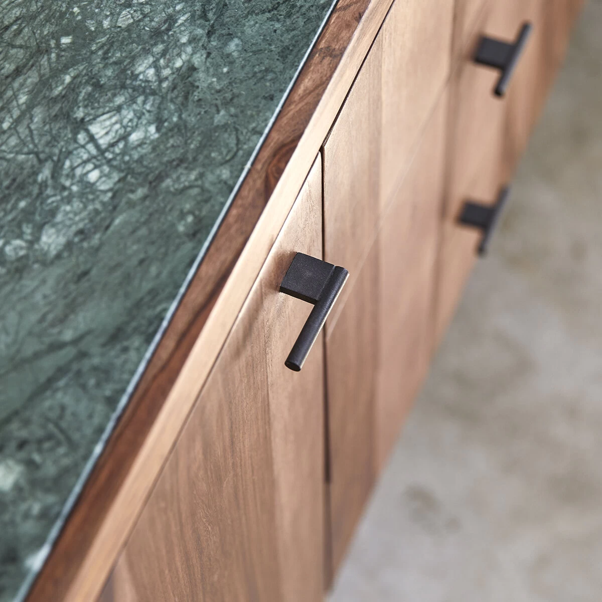 Jade - Buffet En Palissandre Massif Et Marbre 175 Cm – Image 4