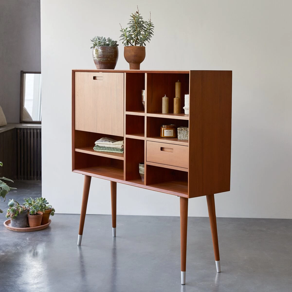 Magda 50's - Bureau En Acajou Massif – Image 4