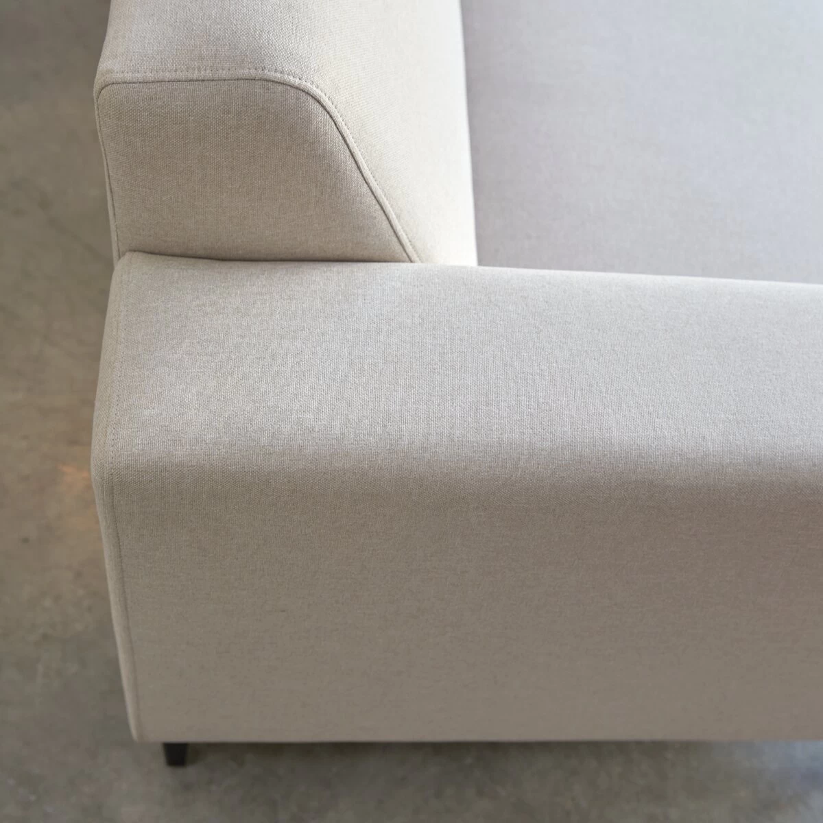 Lars - Canapé D'angle Droit En Tissu écru 295 X 185 Cm, 5 Places – Image 6