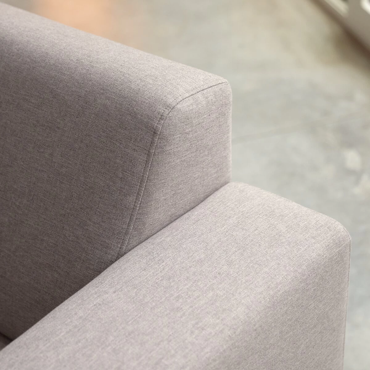 Lars - Canapé D'angle Gauche En Tissu Gris 295 X 185 Cm, 5 Places – Image 3