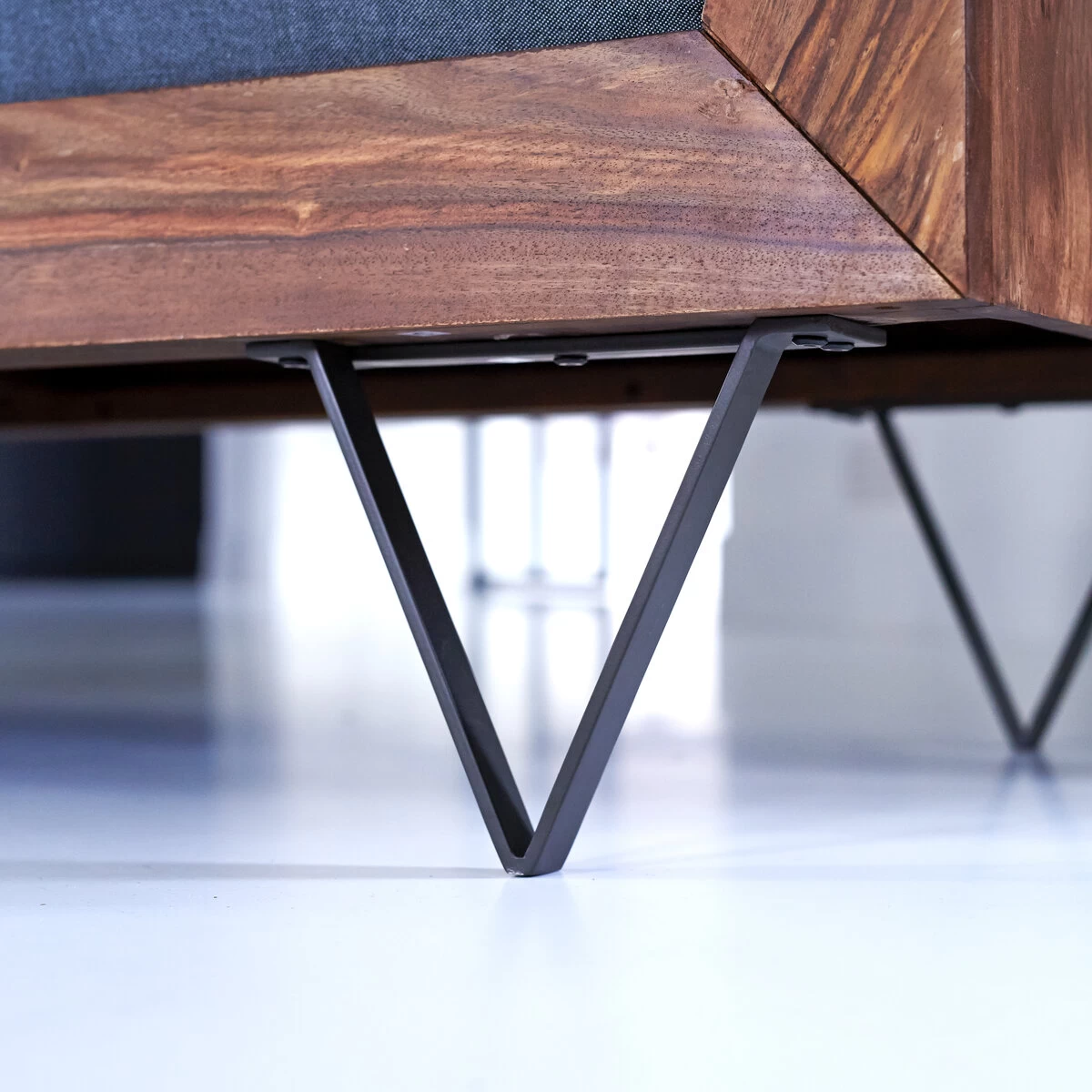 Metric - Canapé En Palissandre Massif Et Tissu, 3 Places – Image 6