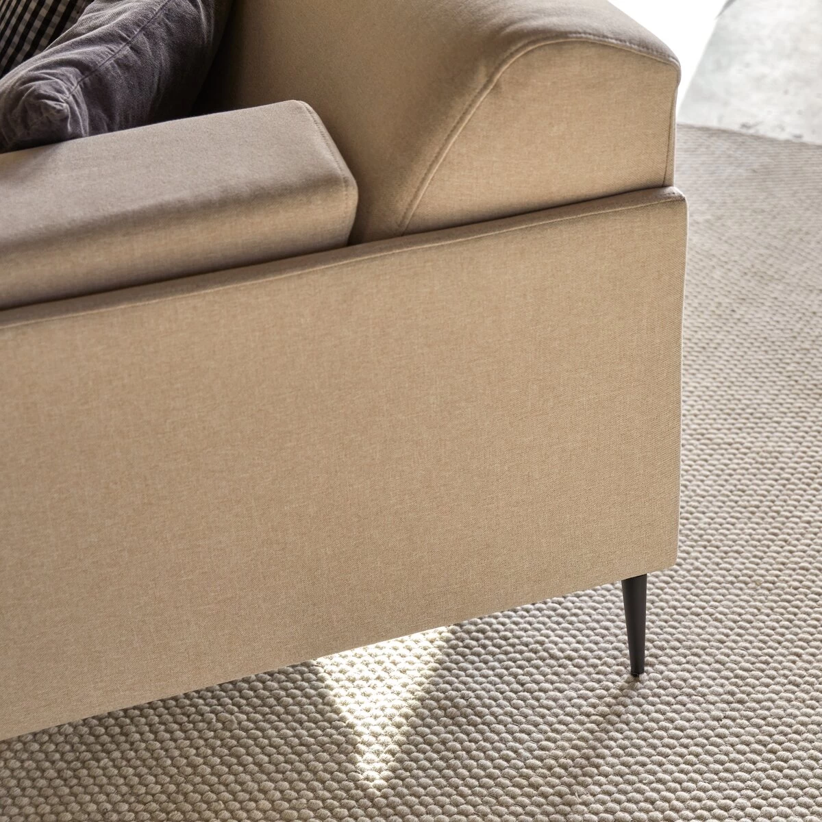 Finn - Canapé En Tissu écru 3 Places – Image 2