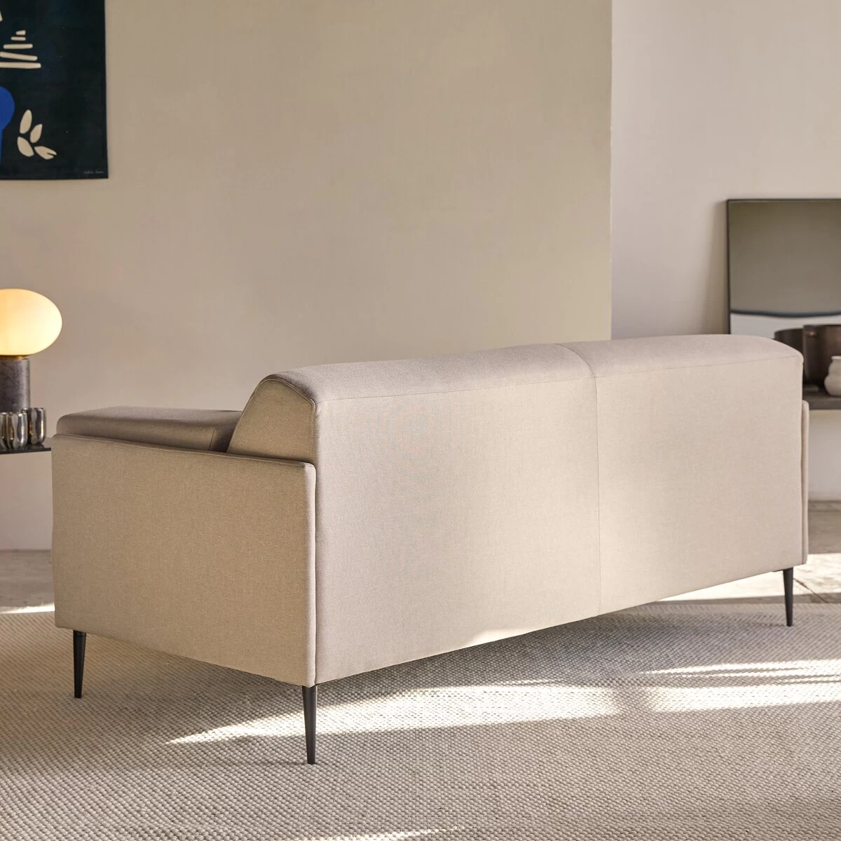 Finn - Canapé En Tissu écru 3 Places – Image 5