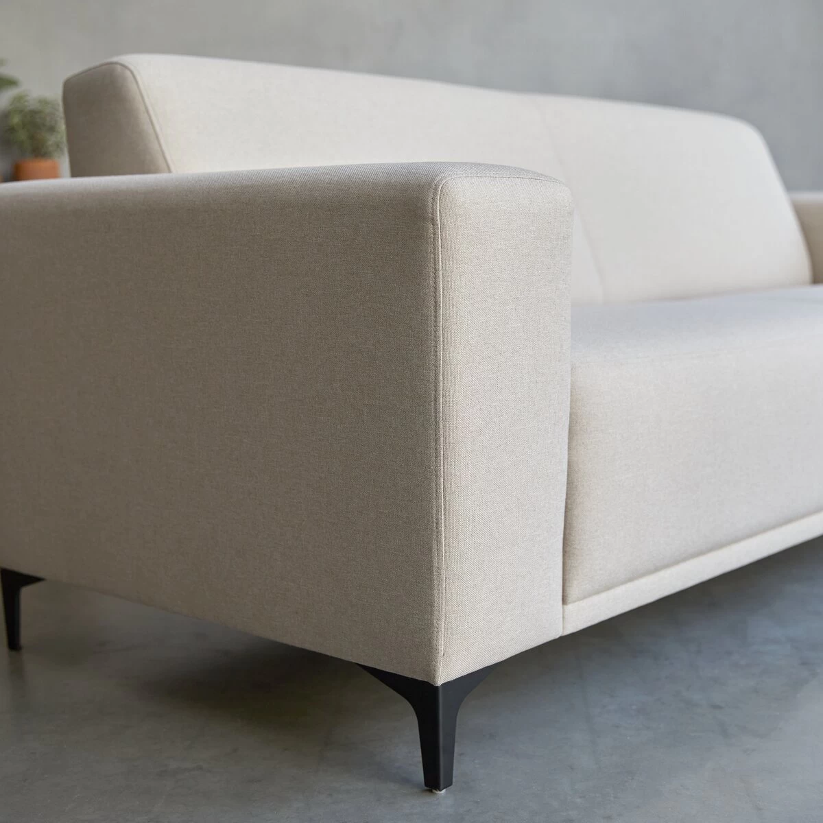 Lars - Canapé En Tissu 3 Places écru – Image 5