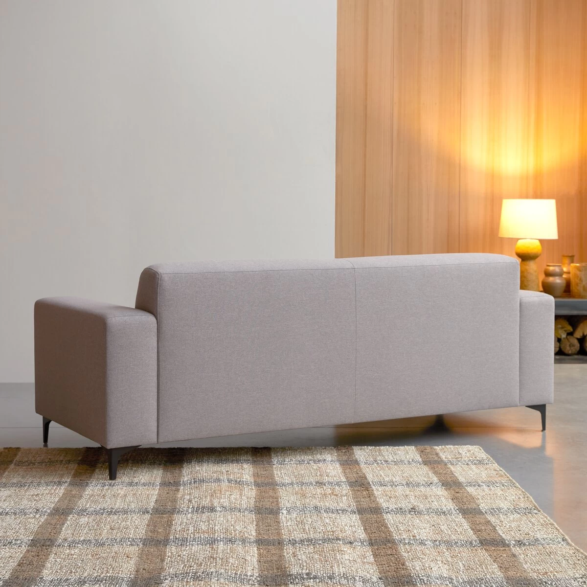 Lars - Canapé En Tissu 3 Places Gris – Image 6