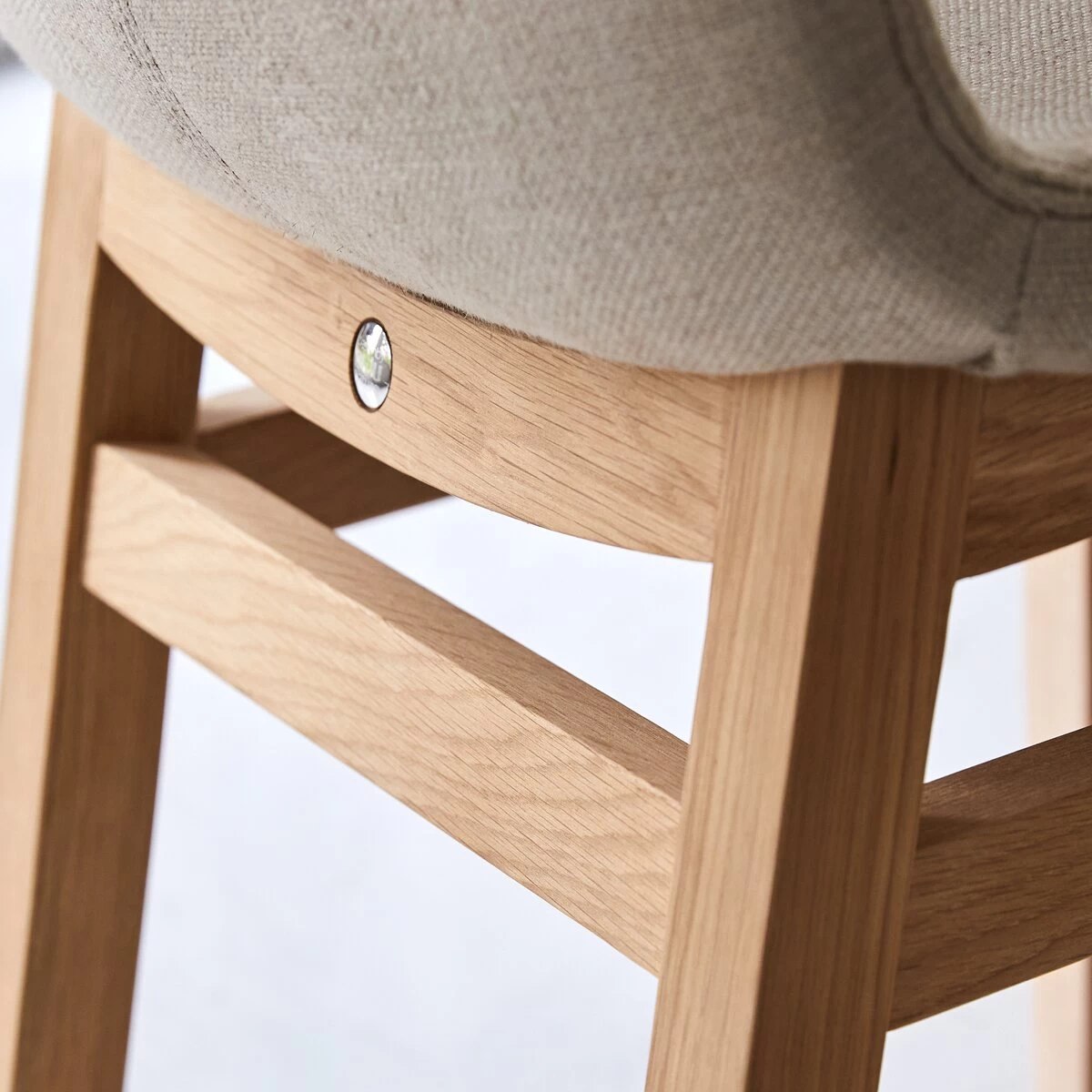 Cocoon - Chaise Linen En Chêne Massif – Image 5