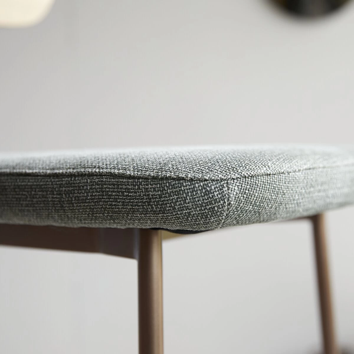 Yutapi - Chaise De Bar Linen Green En Chêne Massif – Image 5