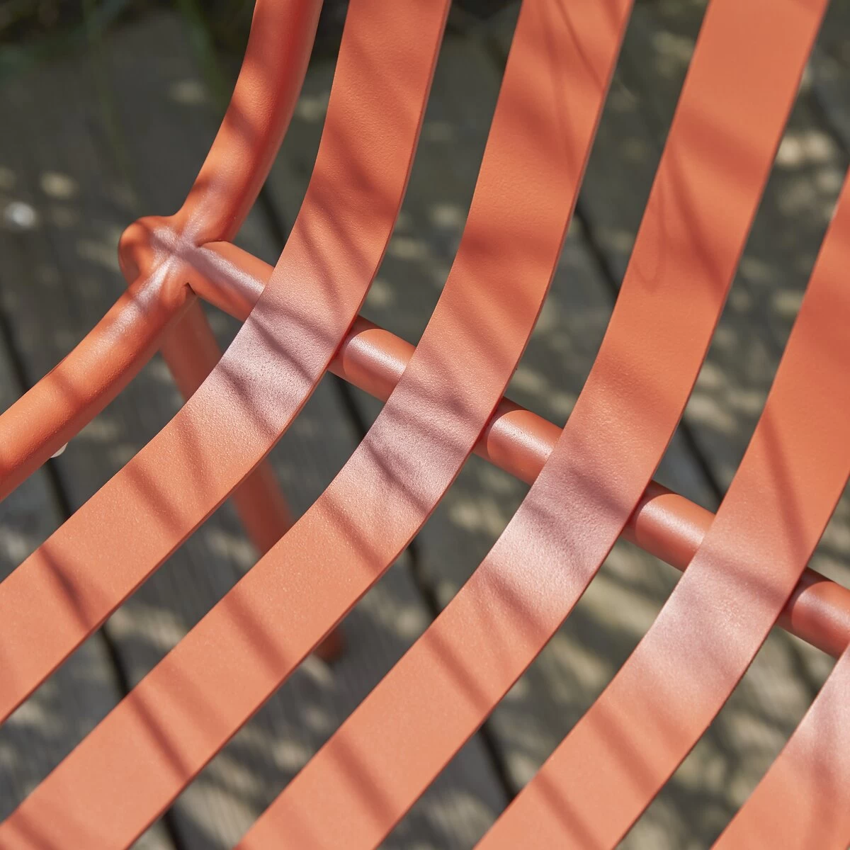 Gaby - Chaise De Jardin En Métal Orange – Image 3