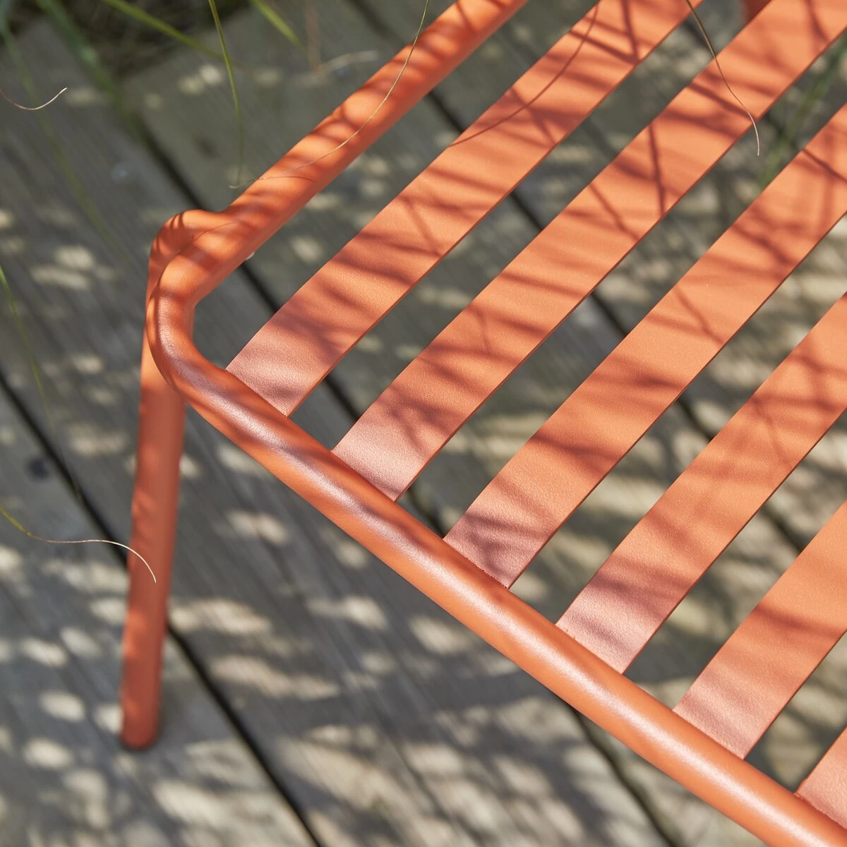 Gaby - Chaise De Jardin En Métal Orange – Image 6