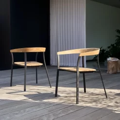 Arco - Chaise De Jardin En Teck Massif Et Aluminium