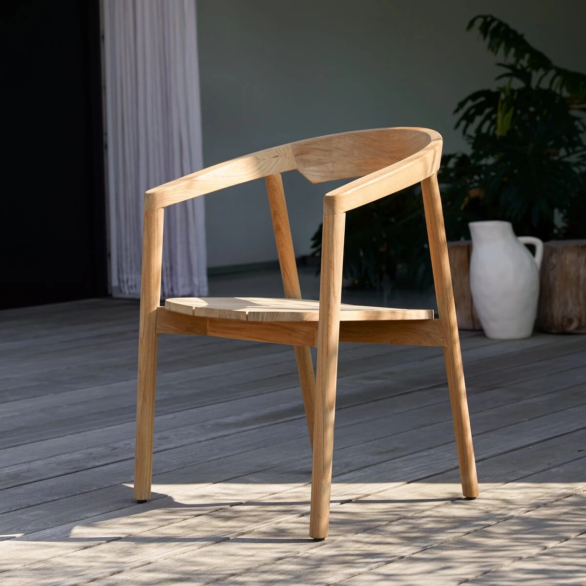 Francia - Chaise De Jardin En Teck Massif – Image 4