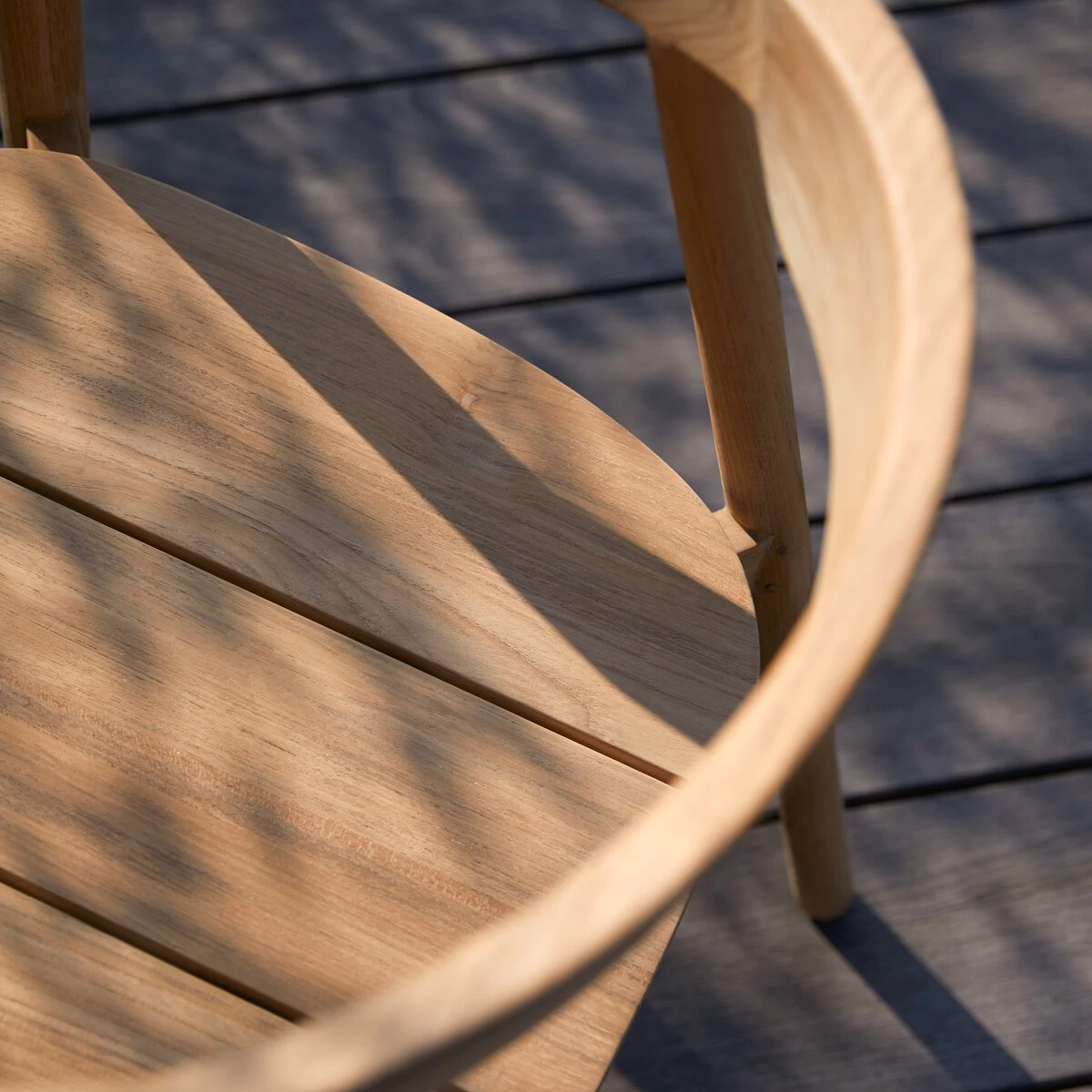 Francia - Chaise De Jardin En Teck Massif – Image 7