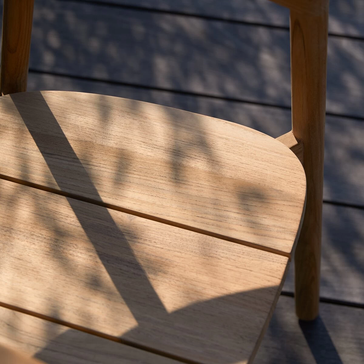 Francia - Chaise De Jardin En Teck Massif – Image 9